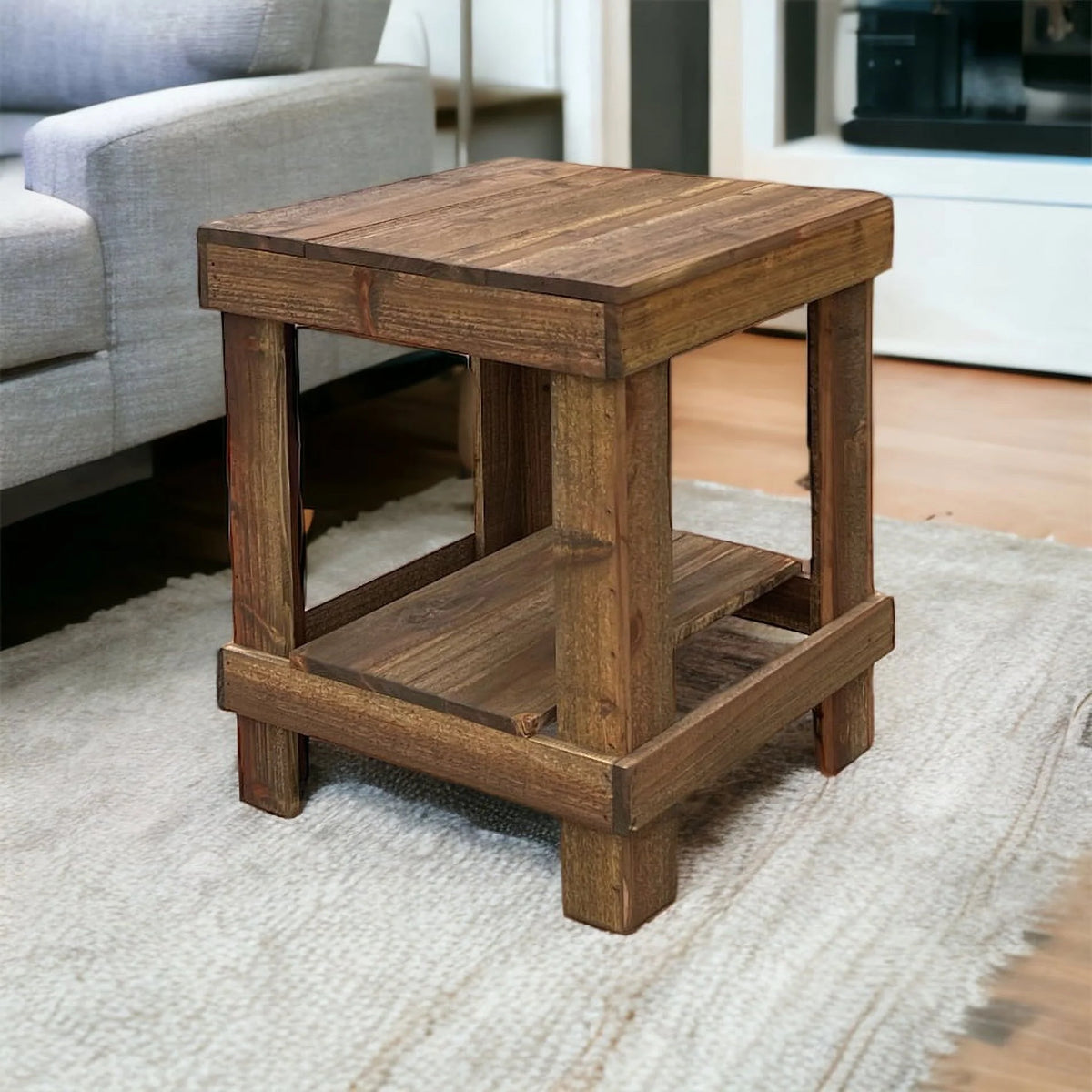 Solid Wood End Table E455