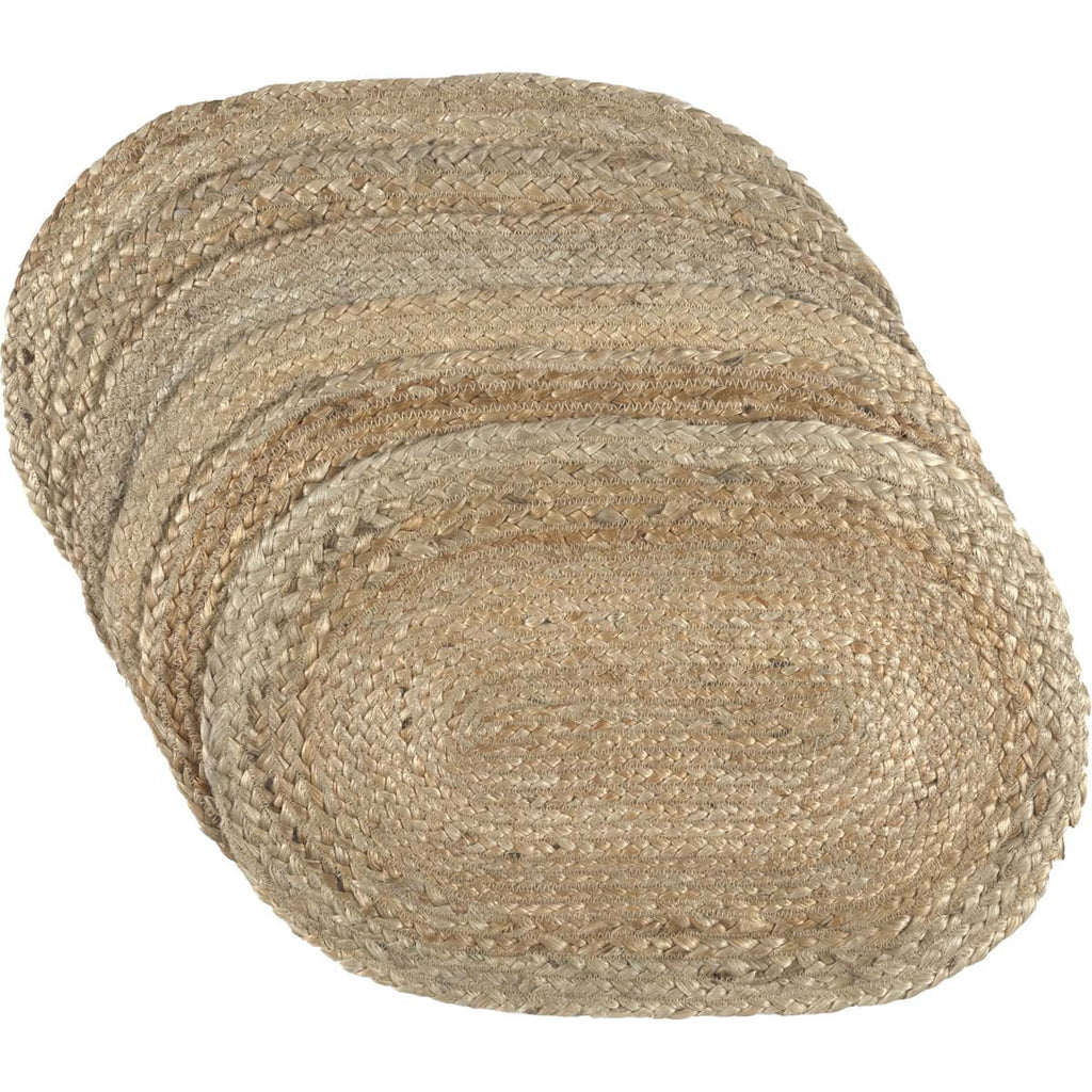 Jute Textured Oval Placemat Set of 6 J86279