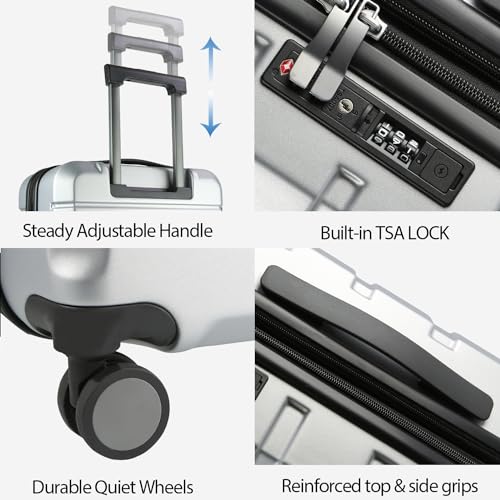 Hardside Expandable Carry On Luggage with Spinner Wheels A3939