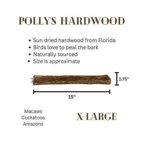 Hardwood Bird Perch W3023
