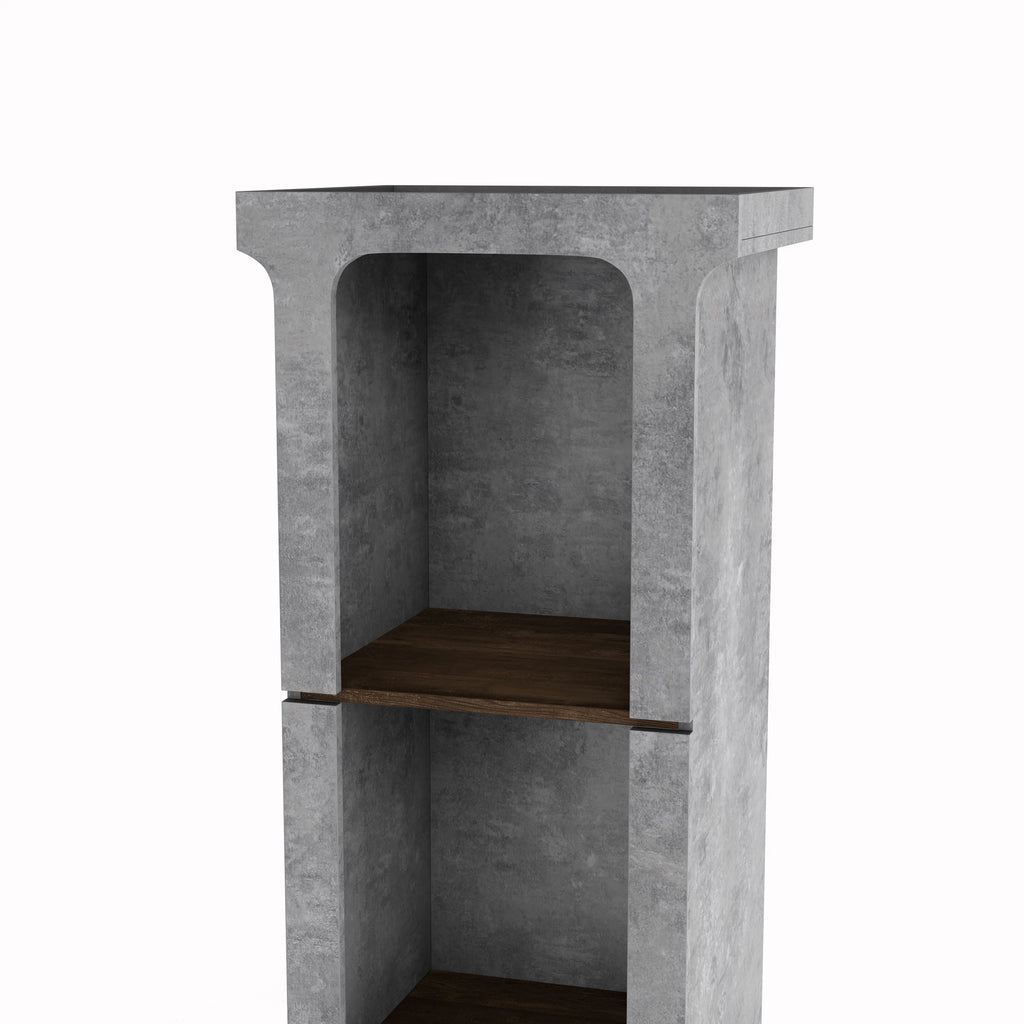 4-Shelf Wood Cement TV Tower P6609