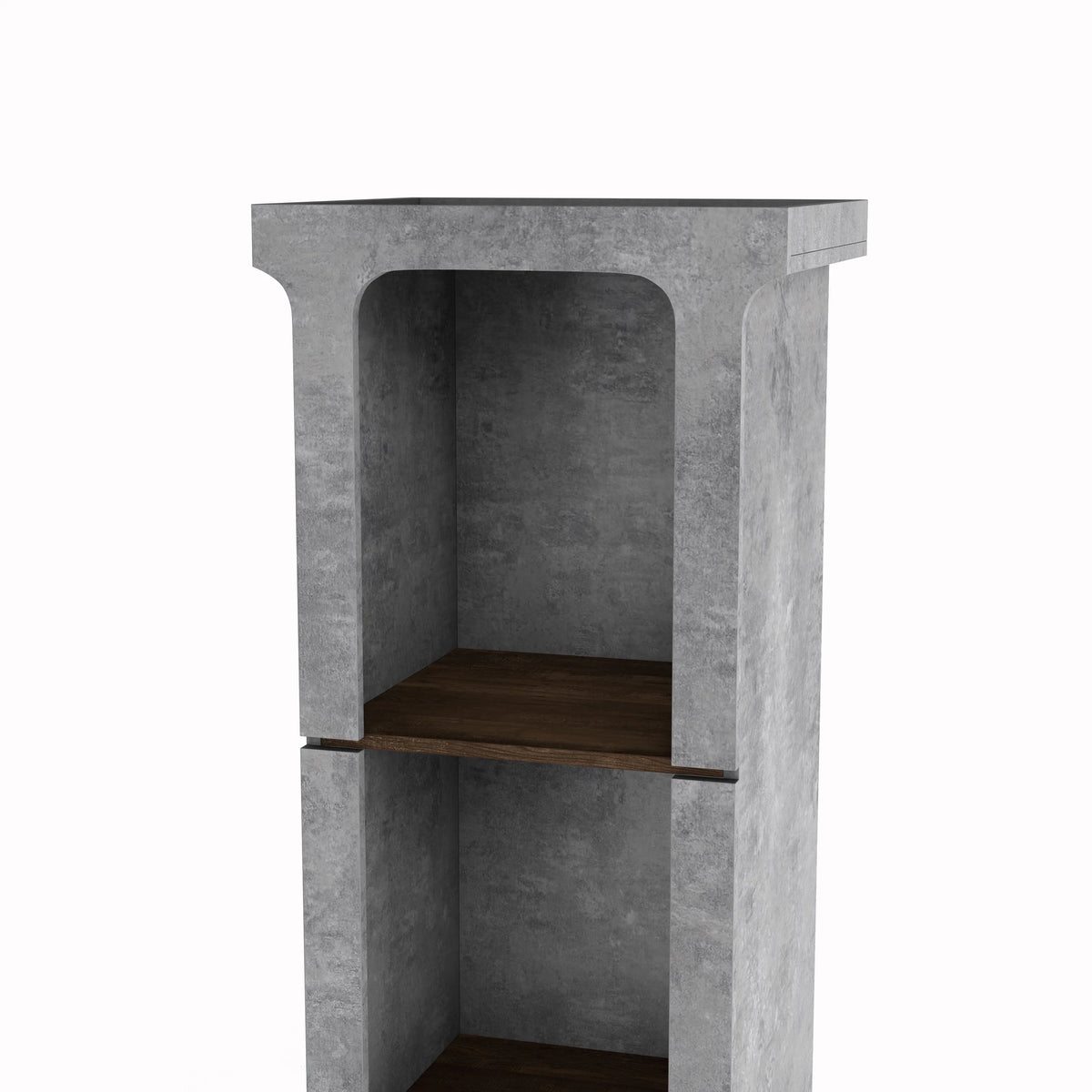 4-Shelf Wood Cement TV Tower P6609