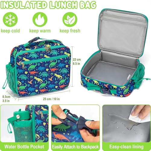 Bento Lunch Box with Thermos, 32OZ Snack Container, Insulated Bag, Food Jar, Ice Pack Set X26535