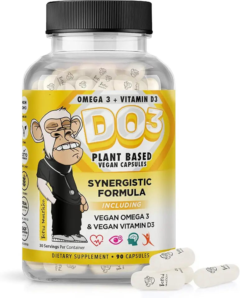 Vegan Omega 3 and Vitamin D3 Supplement 90Ct N383912