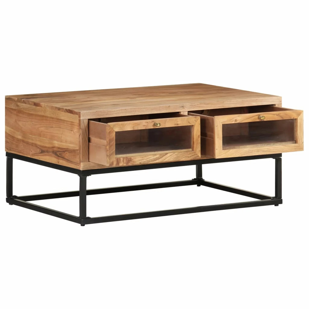 Coffee Table Solid Acacia Wood End Side Table I6329