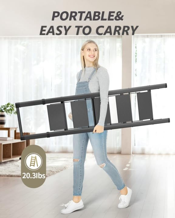 5 Step Aluminum Folding Ladder 300 lbs Capacity E9533