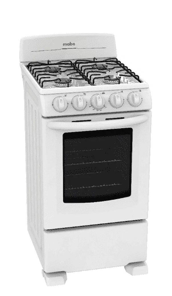 Gas 20” Range White 4 Cooking Zones Q809