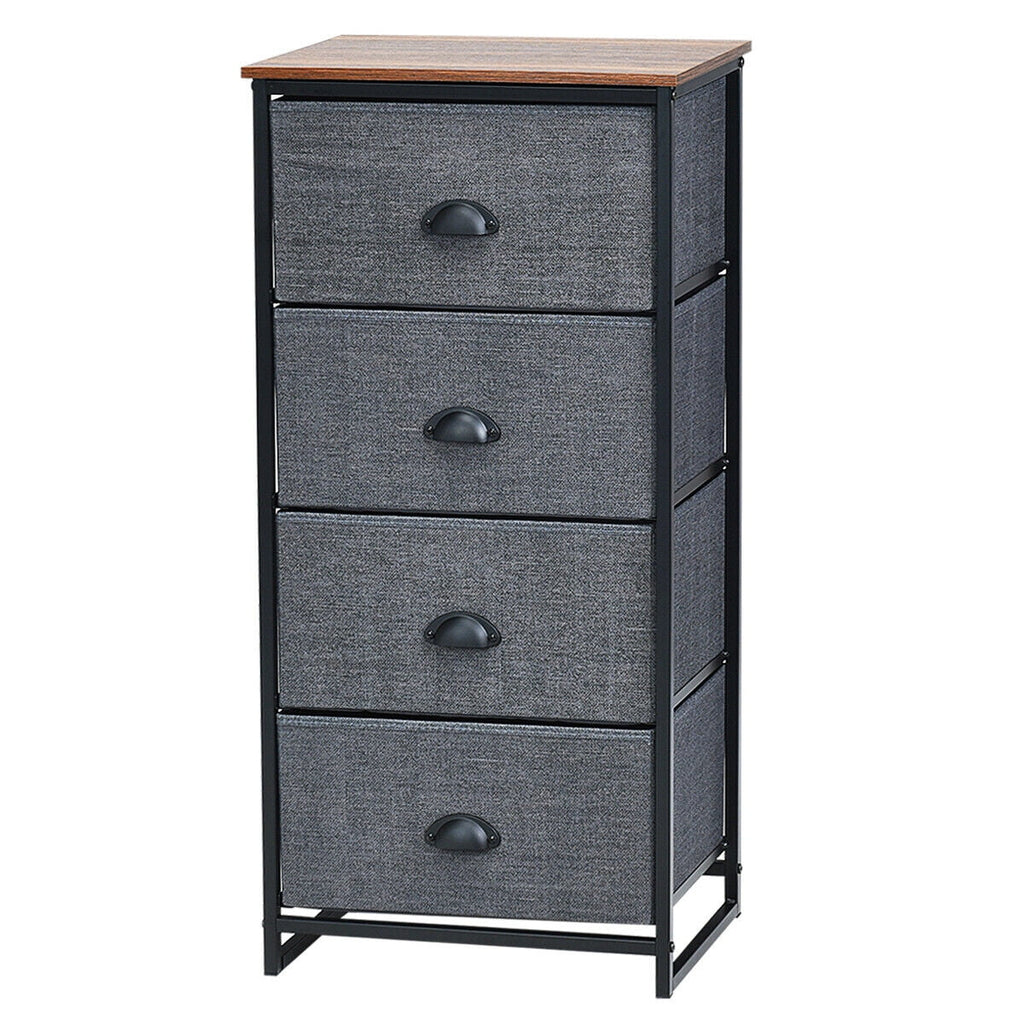 Black 4 Drawer Dresser X7026