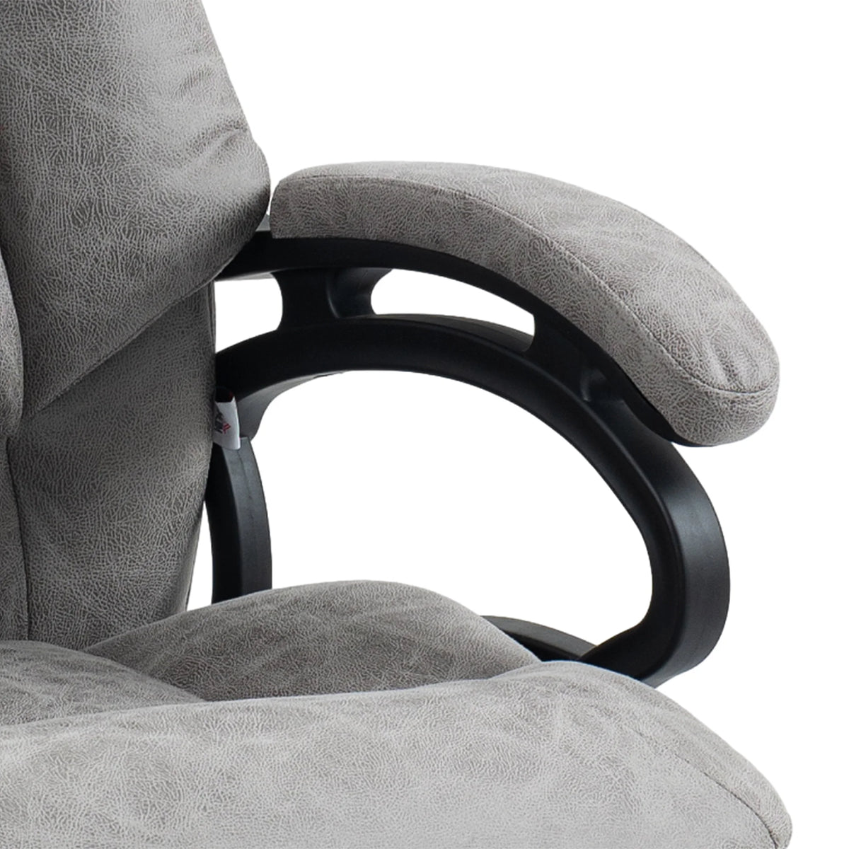 Gray Vibration Massage Office Chair with Heat V8971