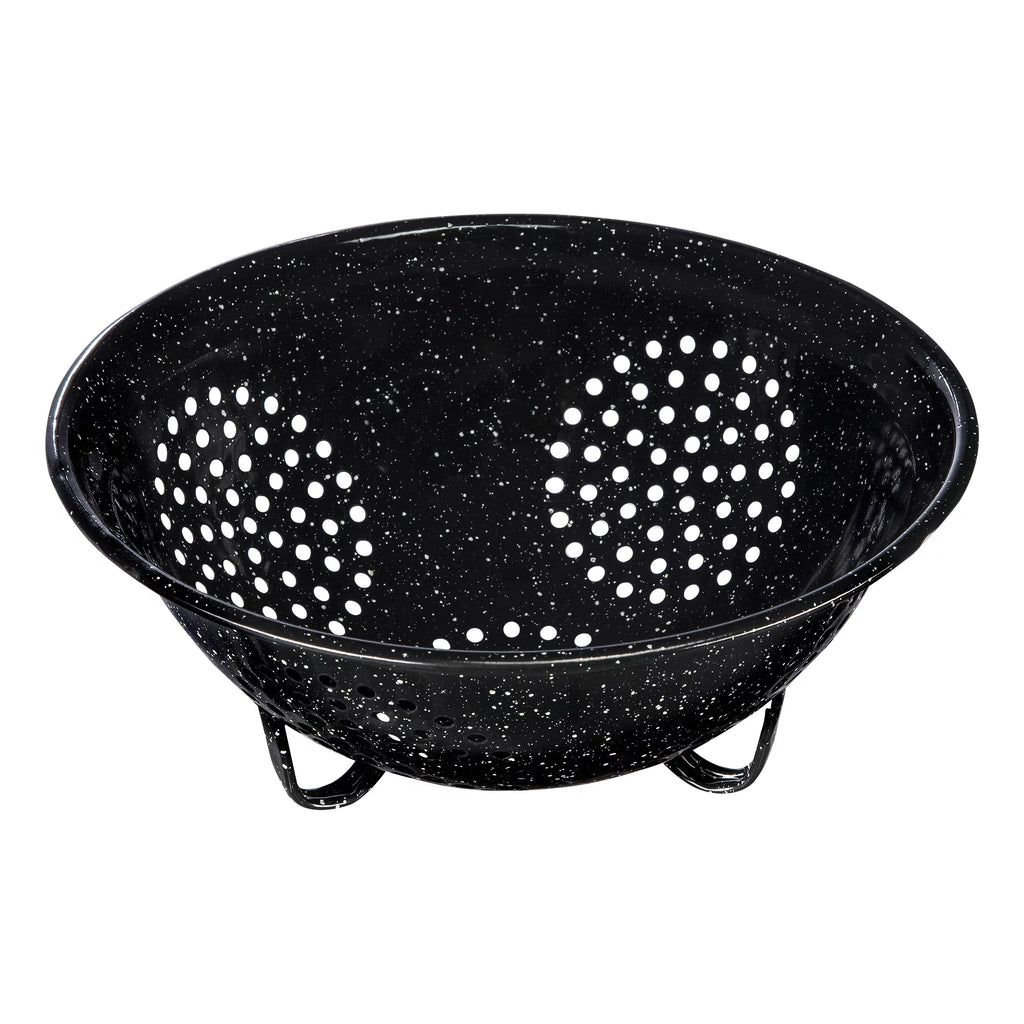 9 Piece Enameled Steel Water Bath Canning Pot Set with Toolset, Jar Rack and Colander Q9046