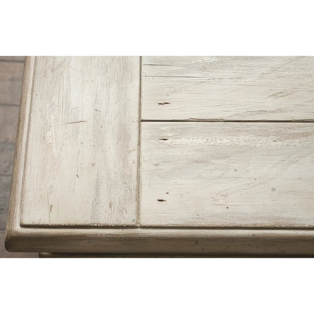 Farmhouse White Wood Coffee Table M409