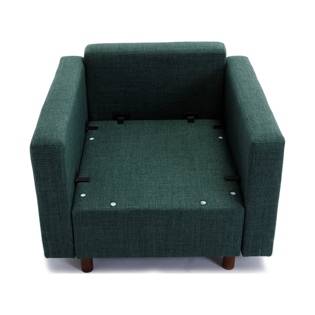 Green Single Seat Module Sofa Sectional Couch Q249761