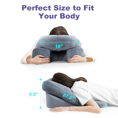 Face Down Pillow with Shredded Memory Foam and Removable Cover C6916