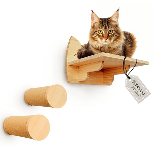 9-Piece Wooden Wall-Mounted Cat Furniture Set U466