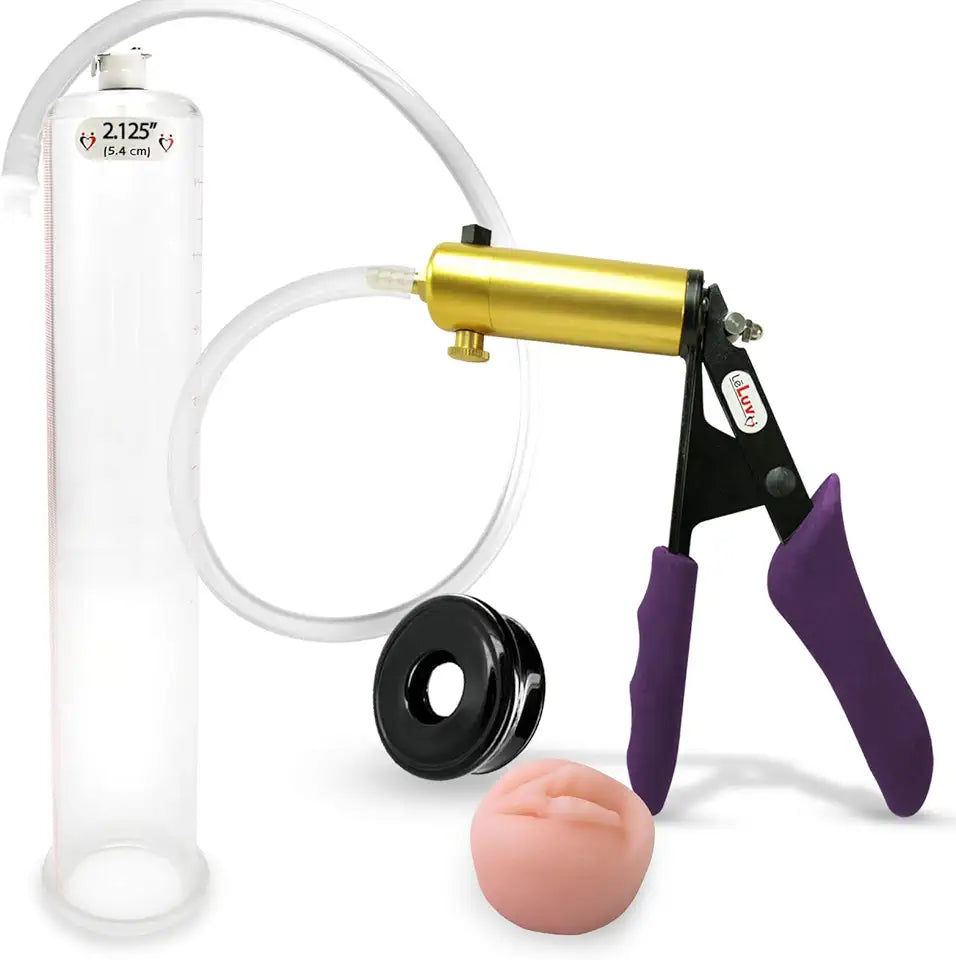 Purple Silicone Grips Clear Hose 12" Length x 2.125" Diameter Round Flange Cylinder A866125