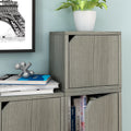 Grey Stackable Cube Storage Organizer X154763