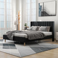 Queen Size Upholstered Platform Bed Frame Y4207