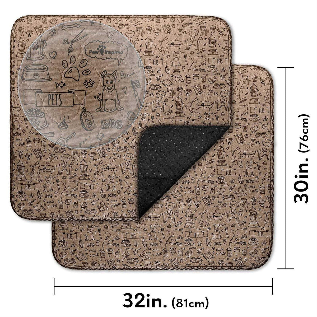 Washable Reusable Pee Pads for Dogs A3958