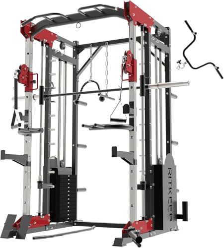 All-in-One Home Gym Equipment with 2200lb Load Capacity and 320lb Weight Stack A14715
