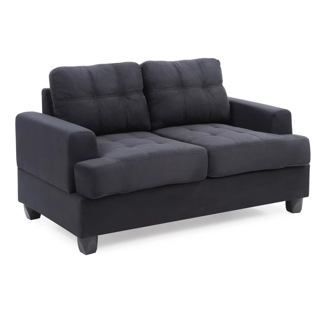 Black Loveseat R3564