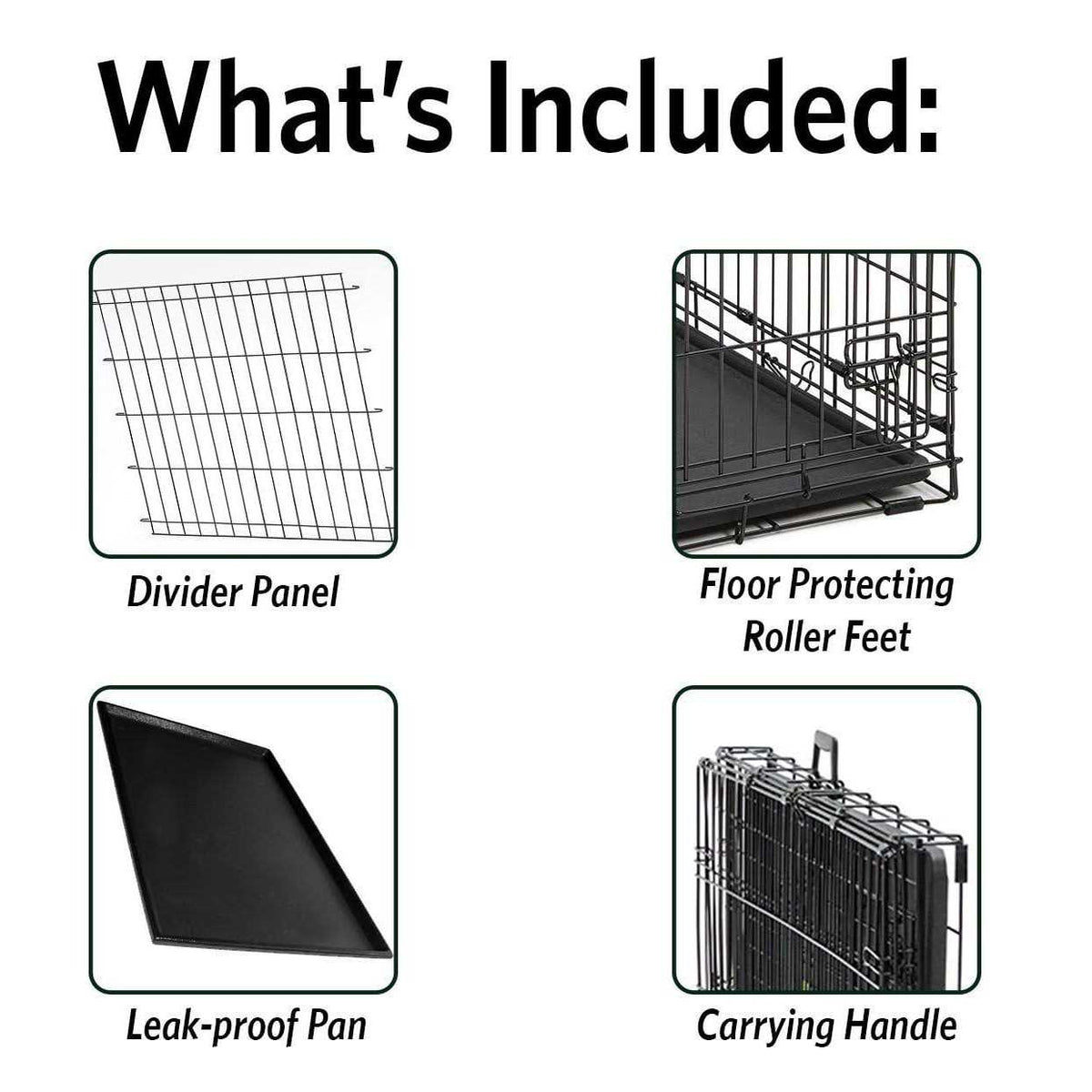Double Door Dog Crate F7161
