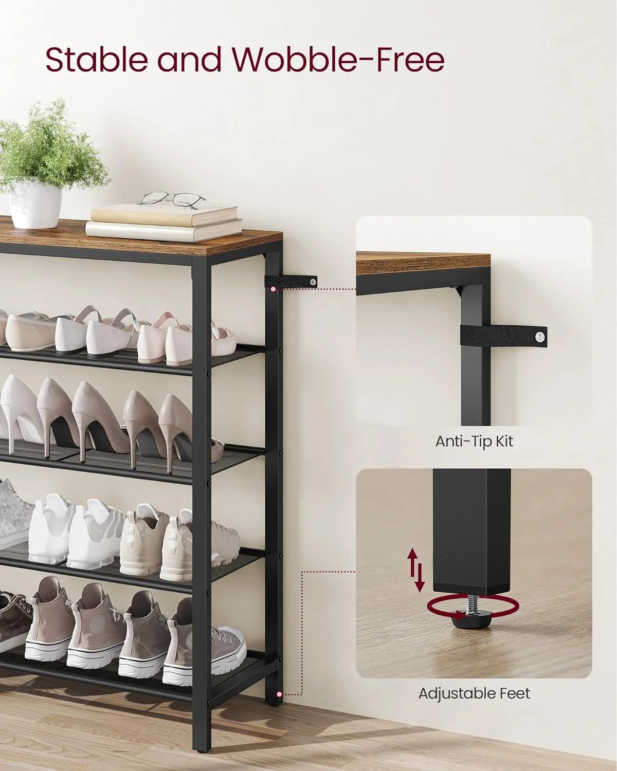 5-Tier Shoe Storage Organizer Y1013
