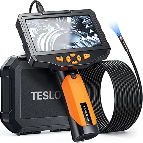 Dual Lens Borescope Camera with Light 1080P Waterproof Flexible Endoscope G1555