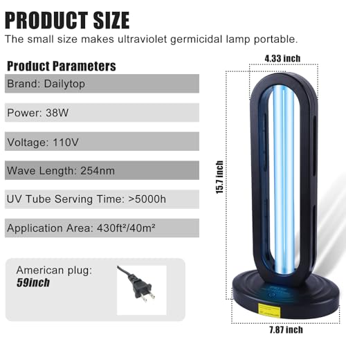 UV Light Sanitizer 38W with Remote Control R270228