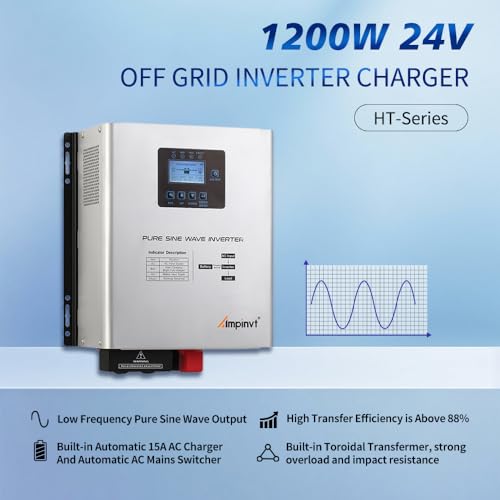 800W Pure Sine Wave Inverter with AC Charger X8636