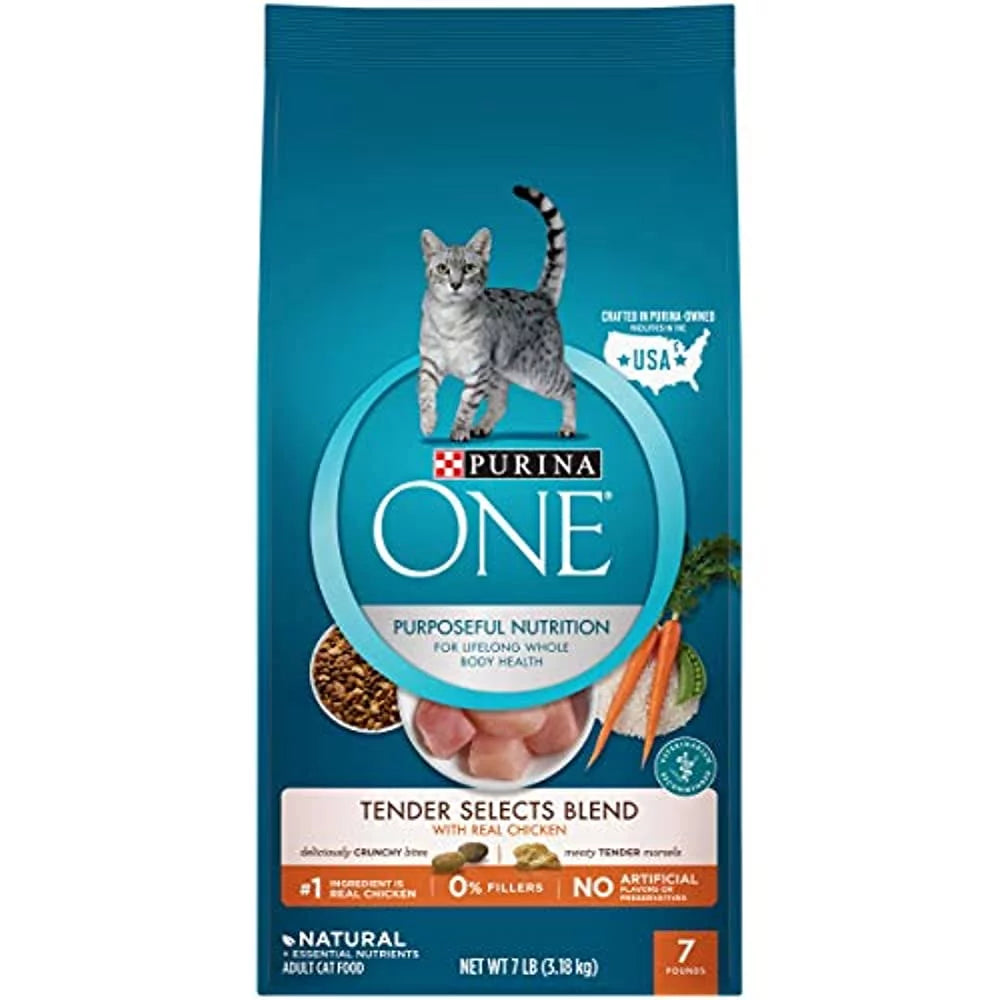 Natural Dry Cat Food With Real Chicken 7 lb. Bag V896