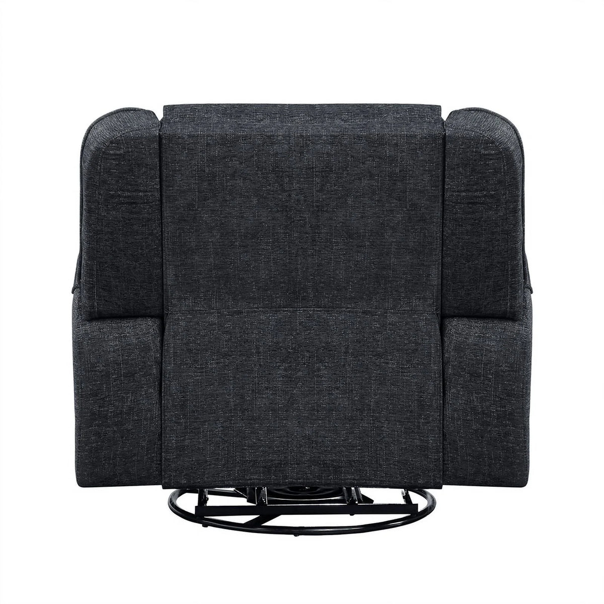 Ebony Chenille Upholstered Swivel Reclining Chair C997245