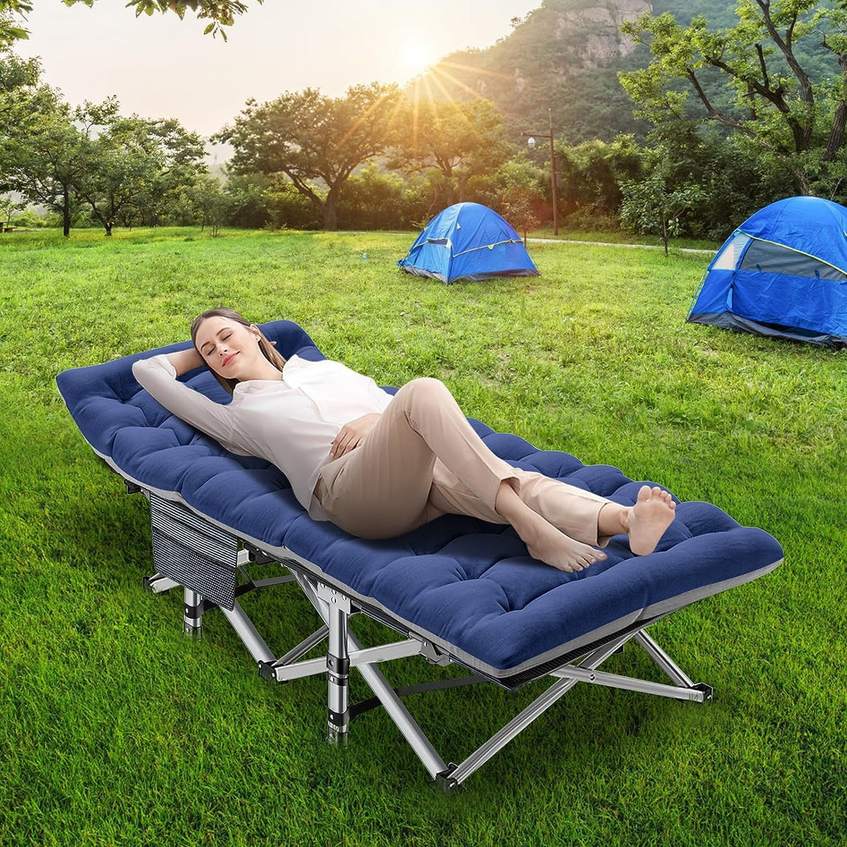 Oversized XL Folding Sleeping Cot M7107