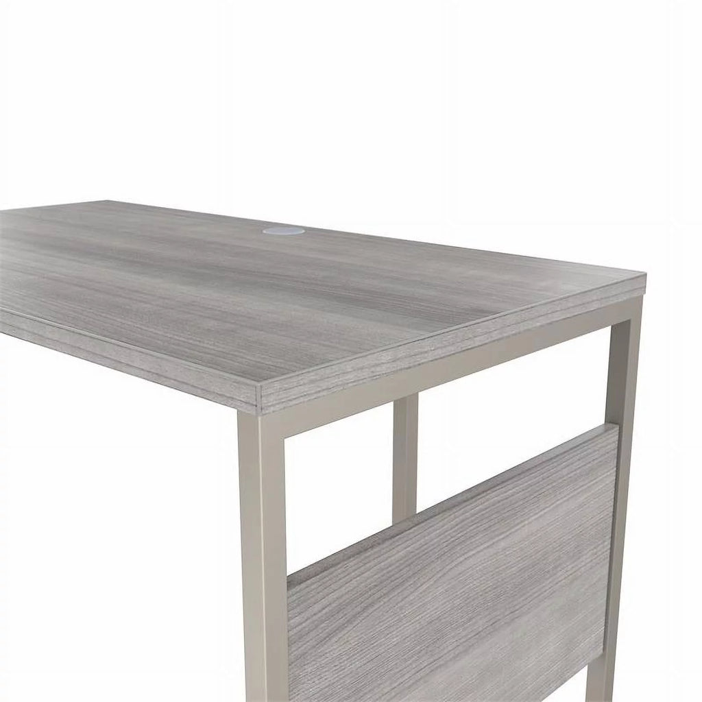 42W x 24D Desk Return/Bridge in Platinum Gray U112609