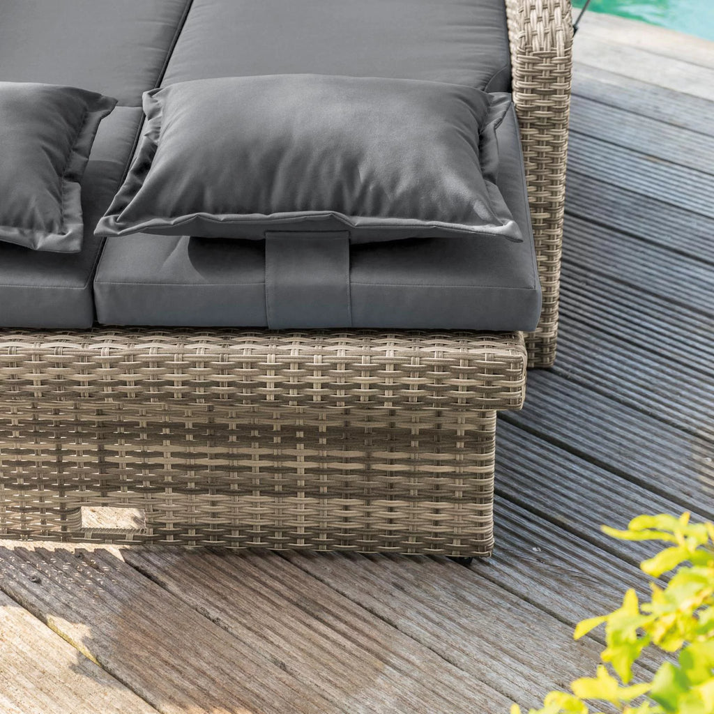 Solid Teak Wood Outdoor Modular Daybed K8842