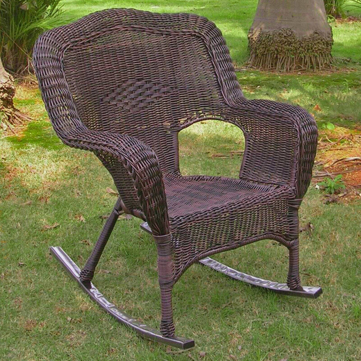White Patio Rocker R3320