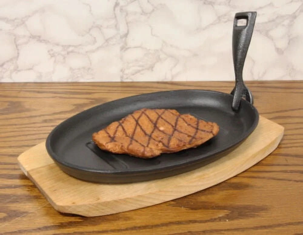 Enameled Cast Iron Fajita Skillet Set 10.5" V56410