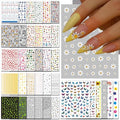 Christmas Nail Wraps Self-Adhesive Glitter Nail Art Decals with Nail File D24145
