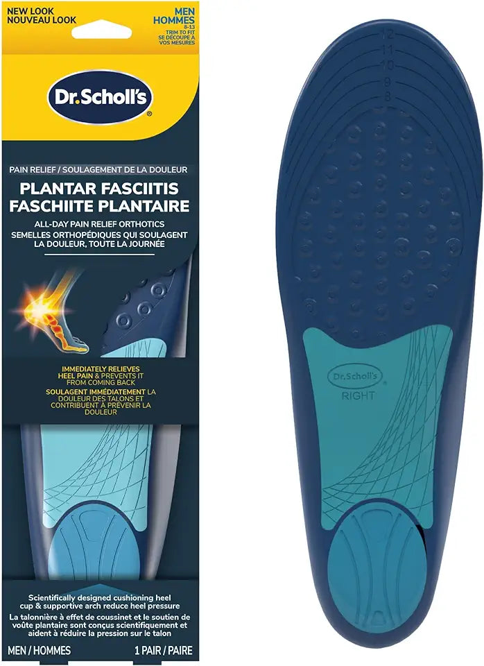 Plantar Fasciitis Orthotics Mens Size 8-13 6 Pack T45665