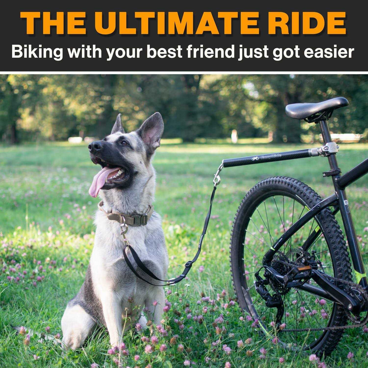 Rotating Dog Bike Leash With Shock Absorbers N400