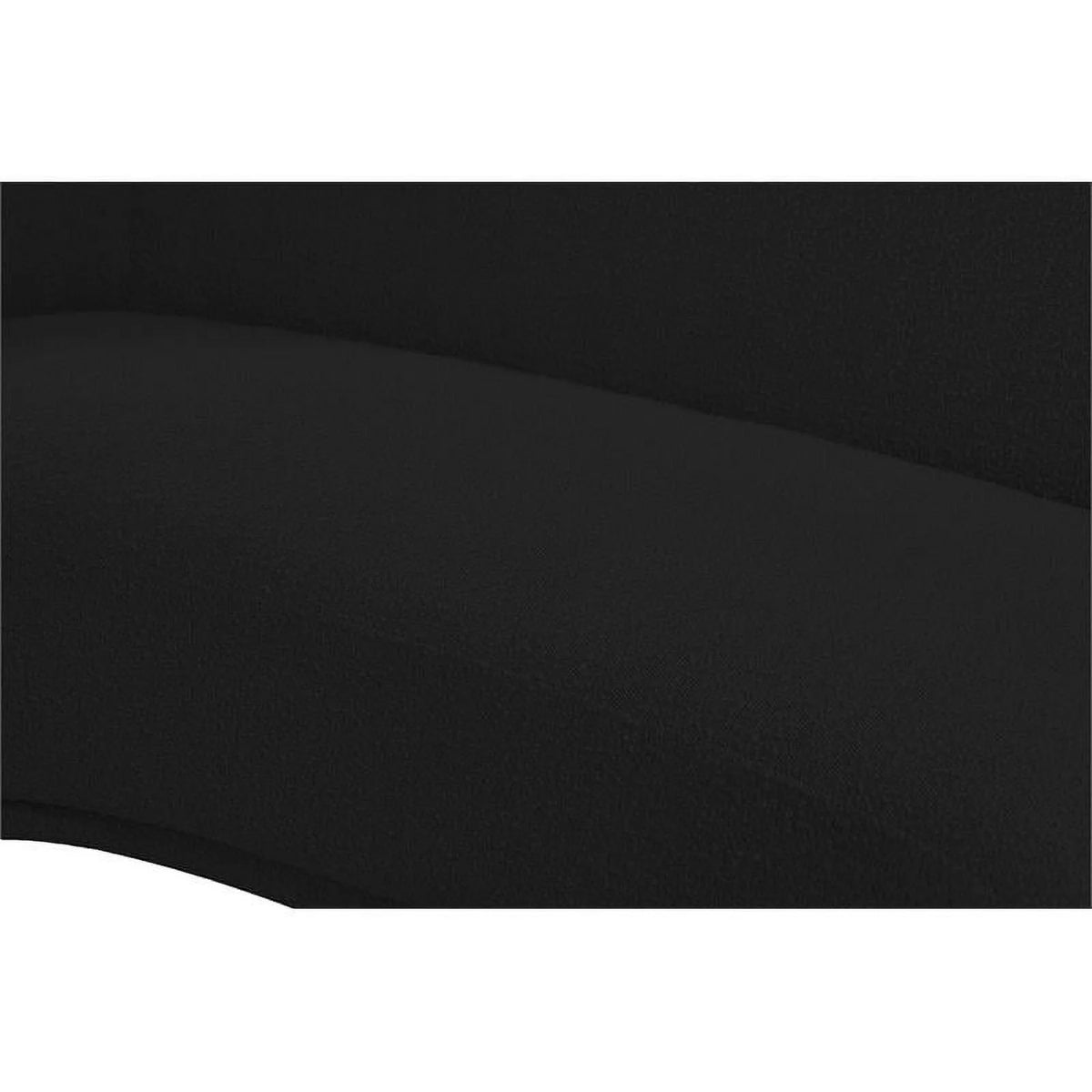 Black Boucle Fabric Loveseat B431897