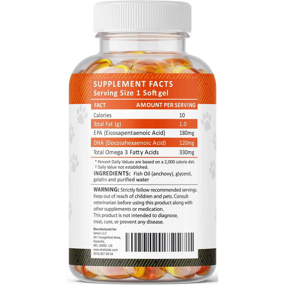 Fish Oil Omega-3 Softgels Y118