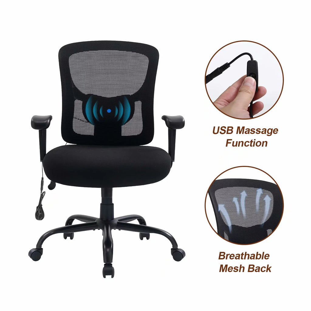 Big & Tall Ergonomic Mesh Office Chair with Lumbar Support J907