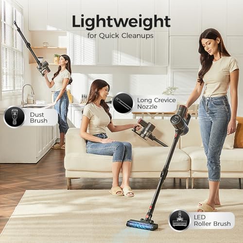 Cordless Stick Vacuum Cleaner with Bendable Wand A146508