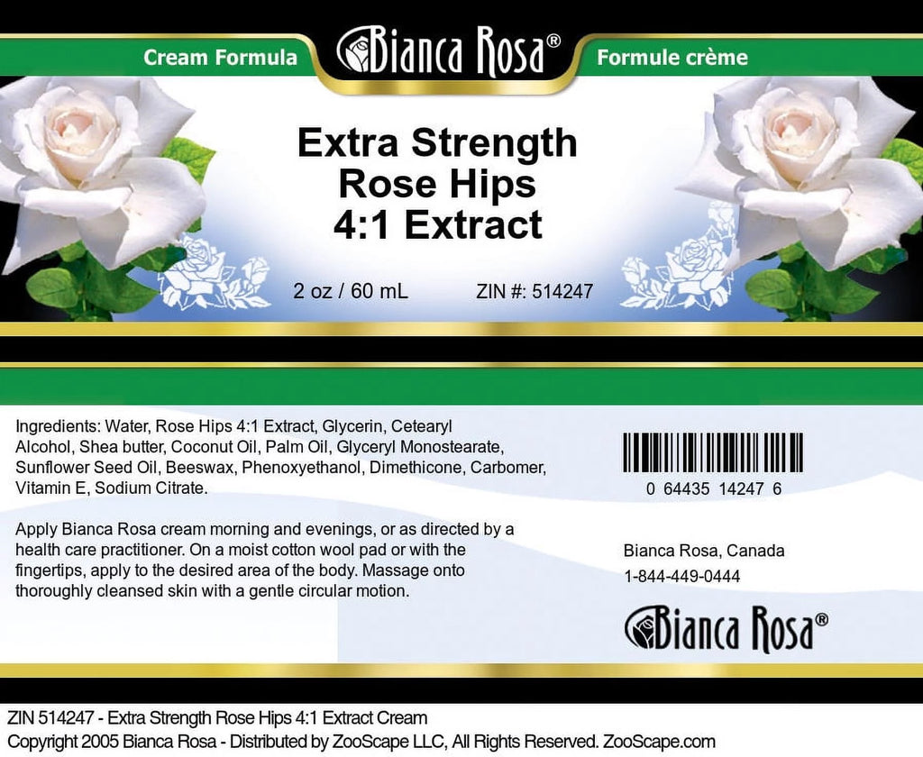 Rose Hips Extract Hand and Body Cream, 2 oz W2349