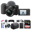 Black Mirrorless Camera with 16-50mm Lens I375394