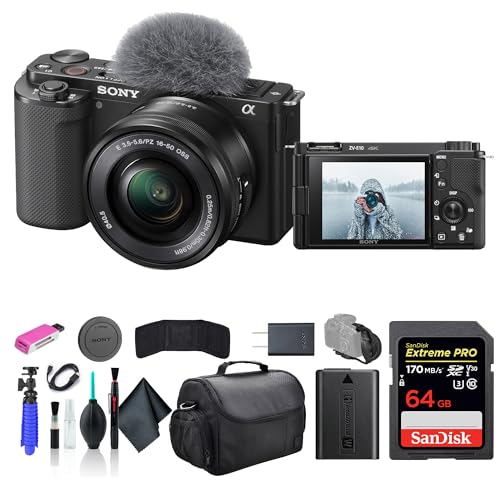 Black Mirrorless Camera with 16-50mm Lens I375394