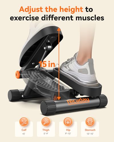Mini Stepper with Resistance Bands and LCD Monitor K1408