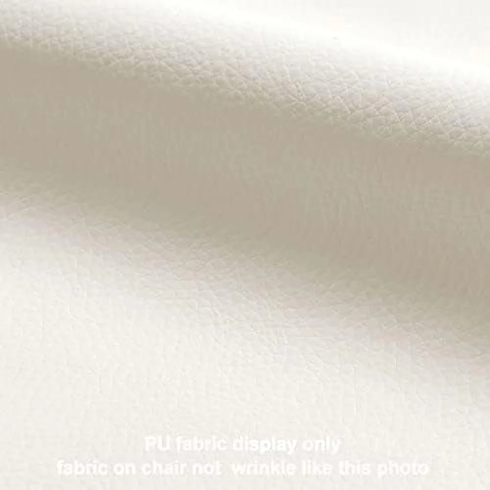 White PU Leather Office Chair with Wheels M66853