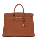 Pre-owned Gold Togo Leather Bag L1870