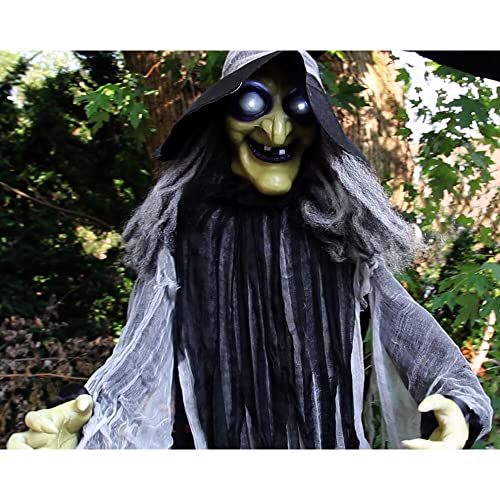 Life-Size Talking 3 Witches with Cauldron Halloween Animatronic I3708